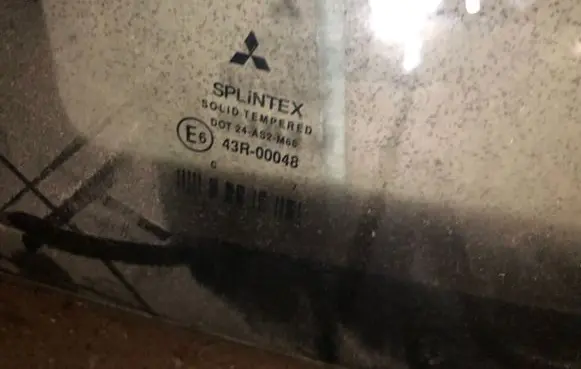 Mitsubishi Colt Rear side window 43R00048