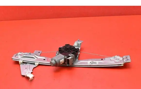 Rear door window regulator with motor
