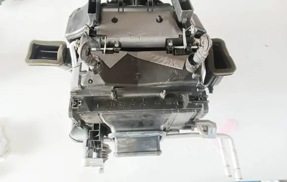 Interior heater climate box assembly