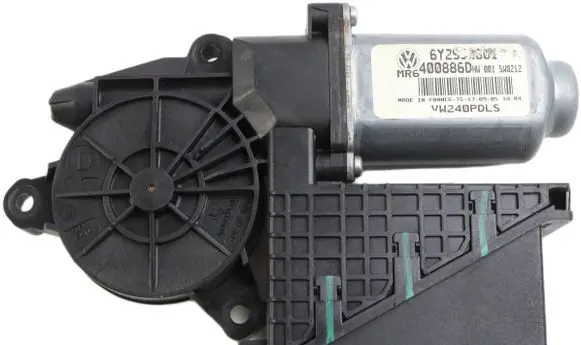 Volkswagen Polo IV 9N3 Front door window regulator motor 6Y2959801 400886D 440774EP