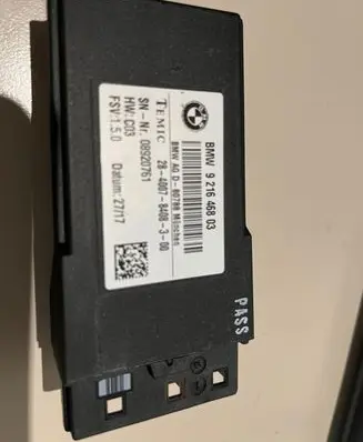 BMW X6 F16 Other control units/modules 08920761 9216468 2840078408300