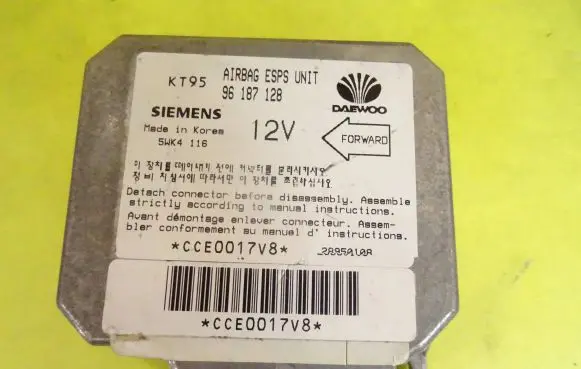 Daewoo Nexia Airbag control unit/module 96187128 5WK4116