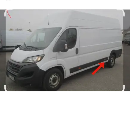 Fiat Ducato Rear fender molding trim 1306612070
