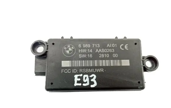 BMW 3 E92 E93 Alarm control unit/module 6989713 AAS0263 16281000