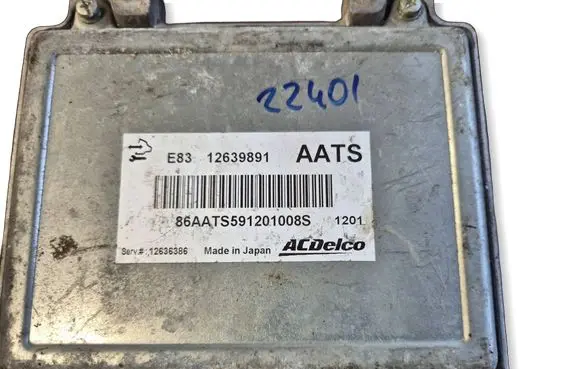 Opel Meriva A Engine control unit/module 12639891 12636386 86AATS591201008S