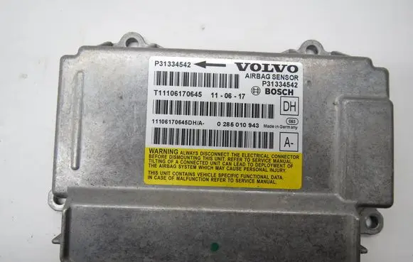 Volvo S60 Airbag control unit/module P31334542 T11106170645 0285010943