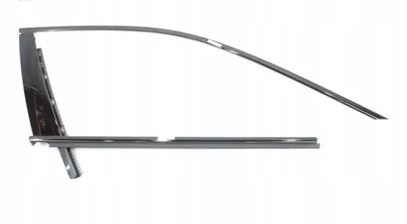 Front door glass trim molding