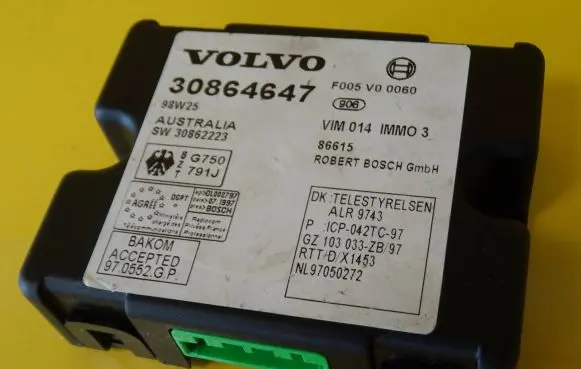 Volvo S40, V40 Immobilizer control unit/module 30864647