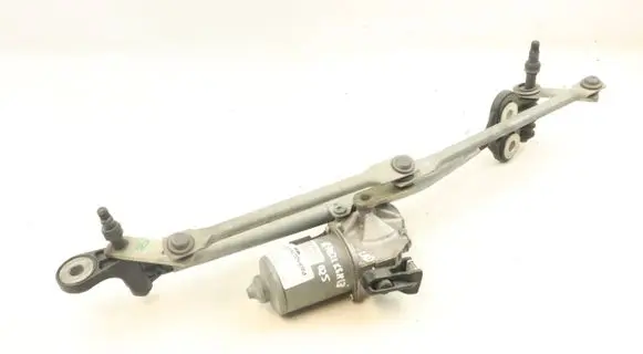 Front wiper linkage and motor
