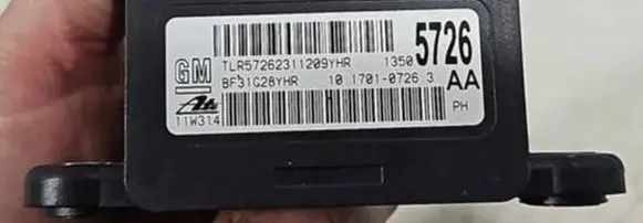 Opel Astra J ESP acceleration yaw rate sensor 10170107263 BF31G28YHR TLR5726231209711