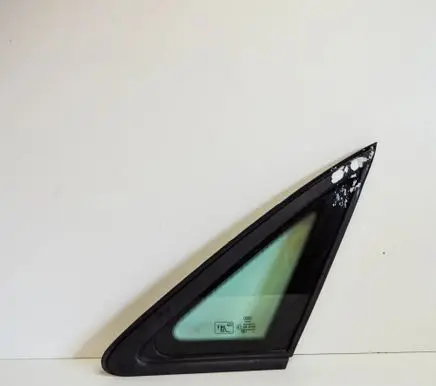 Rear vent window glass