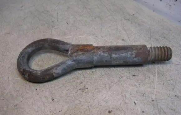 Towing hook eye