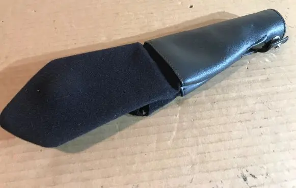 Jaguar XJ X308 Handbrake lever cover (leather/fabric) LEG BLACK ODA297