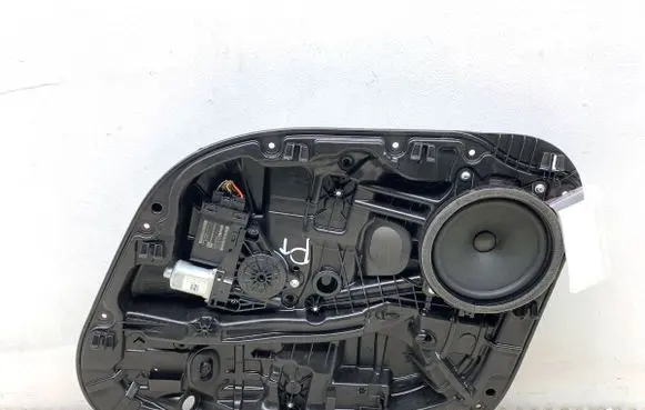 Rear door window regulator with motor