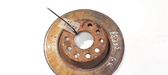 Volkswagen PASSAT B6 Rear brake disc neventiliuojamas