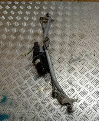 Front wiper linkage and motor