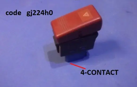 Mazda 626 Hazard light switch GJ224H0