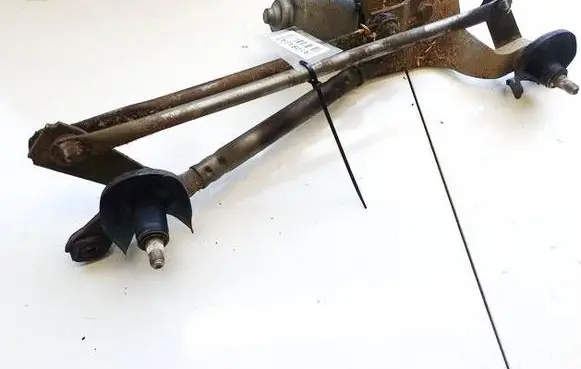 Front wiper linkage and motor