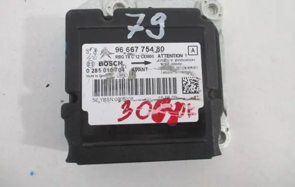 Peugeot 3008 I Airbag control unit/module 9666775480 0285010704