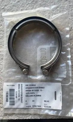 Skoda Octavia Mk3 (5E) Muffler pipe connector clamp 04L131455A T235388 1030348