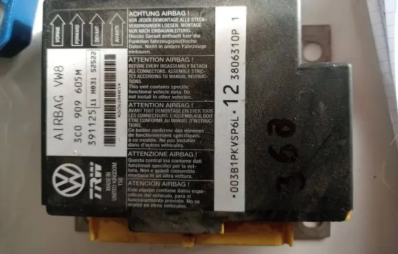 Volkswagen PASSAT B6 Airbag control unit/module 3C0909605M