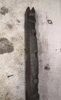 Front bumper foam support bar