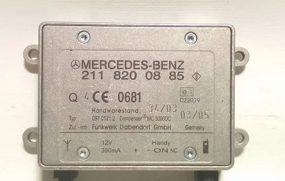 Mercedes-Benz E W211 Bluetooth antenna 2118200885 09701212 MC3000DC