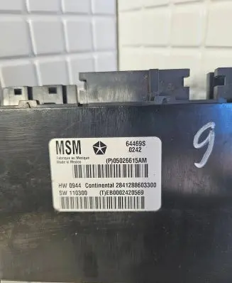 Jeep Grand Cherokee Seat control module 05026615AM 64469S 2841288603300