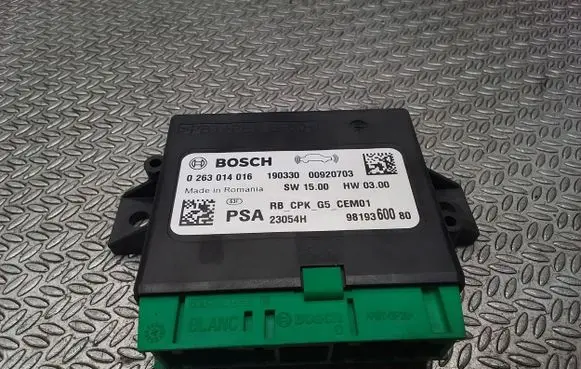 Citroen Jumpy Parking PDC control unit/module 9819360080 0263014016