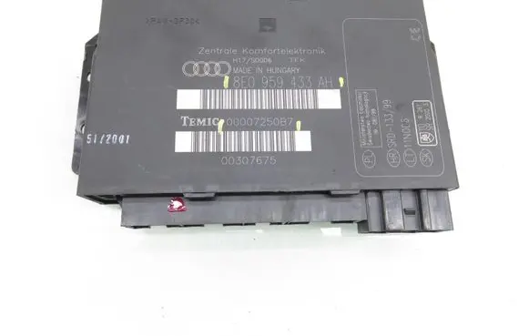 Audi A4 S4 B6 8E 8H Central body control module 00007250B7 8E0959433AH