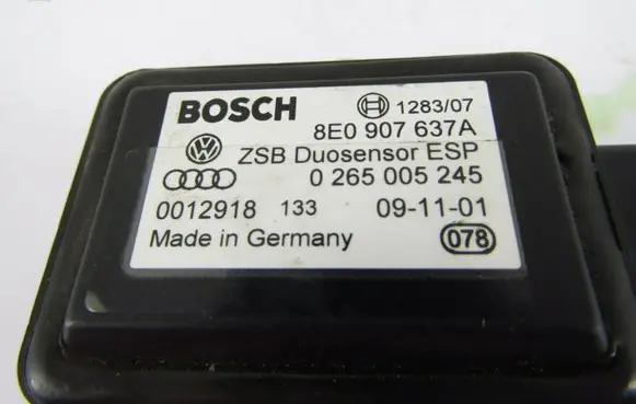 ESP acceleration yaw rate sensor
