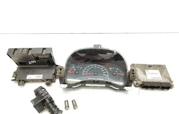 Fiat Panda II Engine ECU kit and lock set 51793113 6160112502 46801541