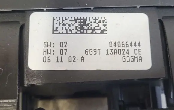 Ford Galaxy Light switch 6G9T13A024CE 04066444