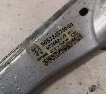 Peugeot 308 Rear door manual window regulator 965724578000 977842109
