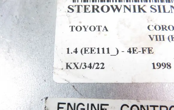 Toyota Corolla E110 Engine control unit/module 2110005200 896611A760