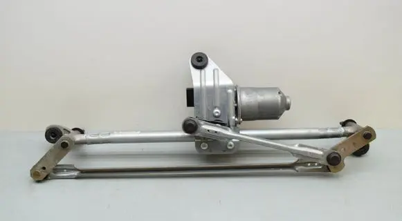 Front wiper linkage and motor