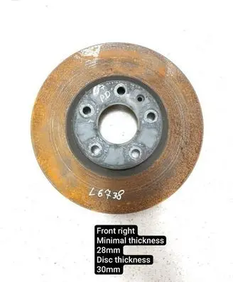 Chevrolet Corvette C7 Front brake disc 