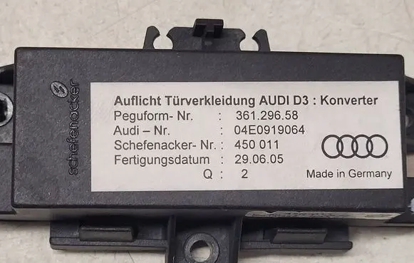 Audi A8 S8 D3 4E Door control unit/module 450022 450011 36129658