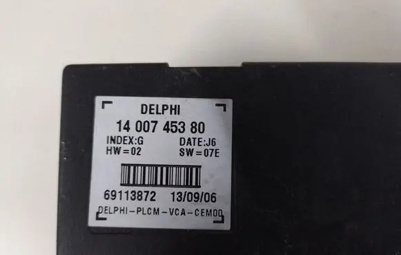 Peugeot 807 Door control unit/module 1400745380 69113872