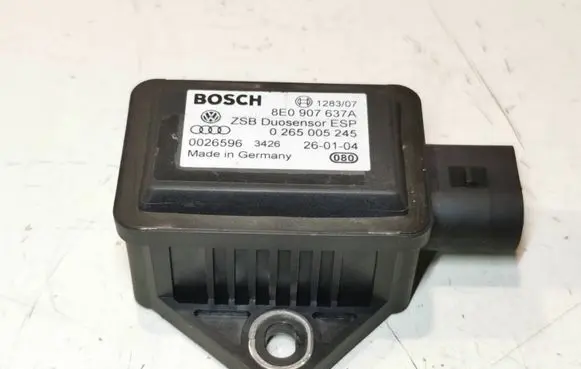 Audi A4 S4 B6 8E 8H ESP acceleration yaw rate sensor 8E0907637A 0265005245 0026596