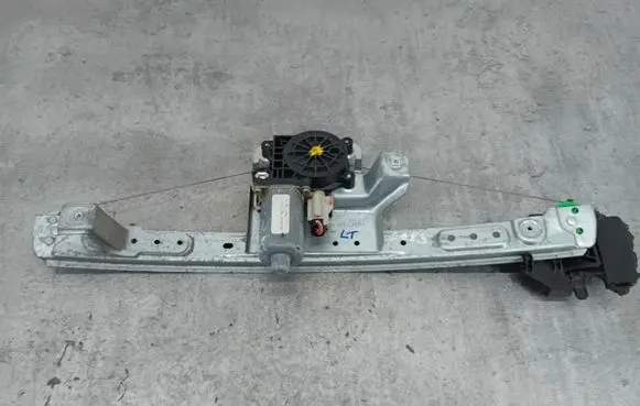 Rear door window regulator with motor