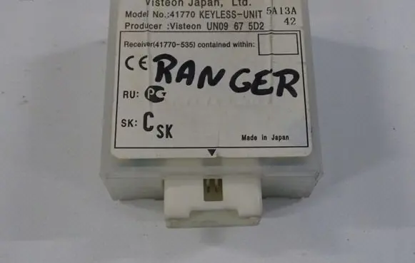 Ford Ranger Door central lock control unit/module UN09675D2