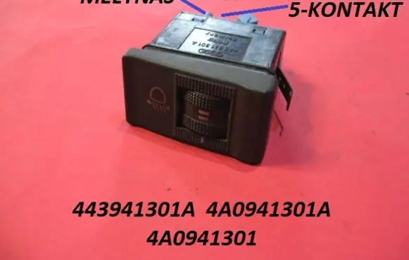Audi 80 90 S2 B4 Headlight level height control switch 4A0941301 443941301A