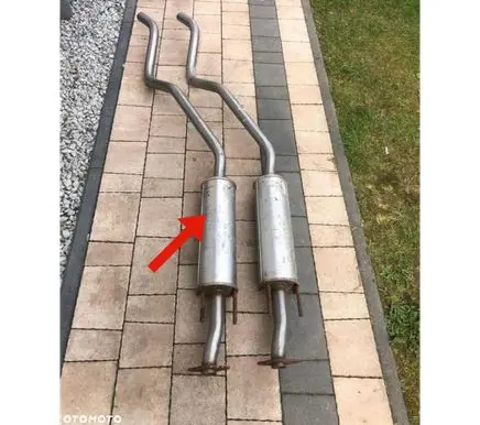 Opel Astra F Exhaust gas pipe 90215652