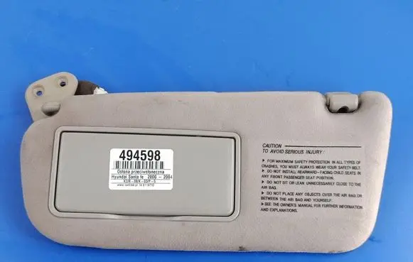 Hyundai Santa Fe Sun visor
