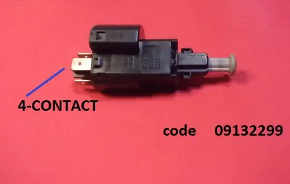 Opel Zafira A Brake pedal sensor switch 09132299