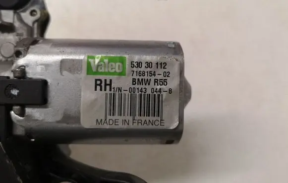 Mini One - Cooper Clubman R55 Rear window wiper motor 53042786