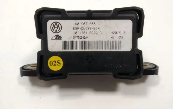 Audi A3 S3 8P ESP acceleration yaw rate sensor 1K0907655C 17010322