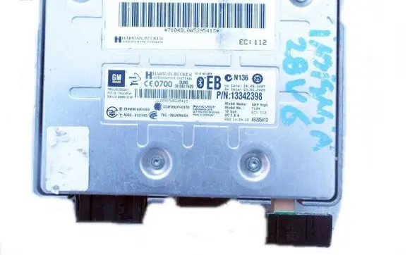 Opel Insignia A Bluetooth control unit module 13342398 366821429 7104DL0A5295413