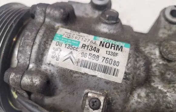 Citroen C4 I Air conditioning (A/C) compressor (pump) 9659876080 10559212762 R134A